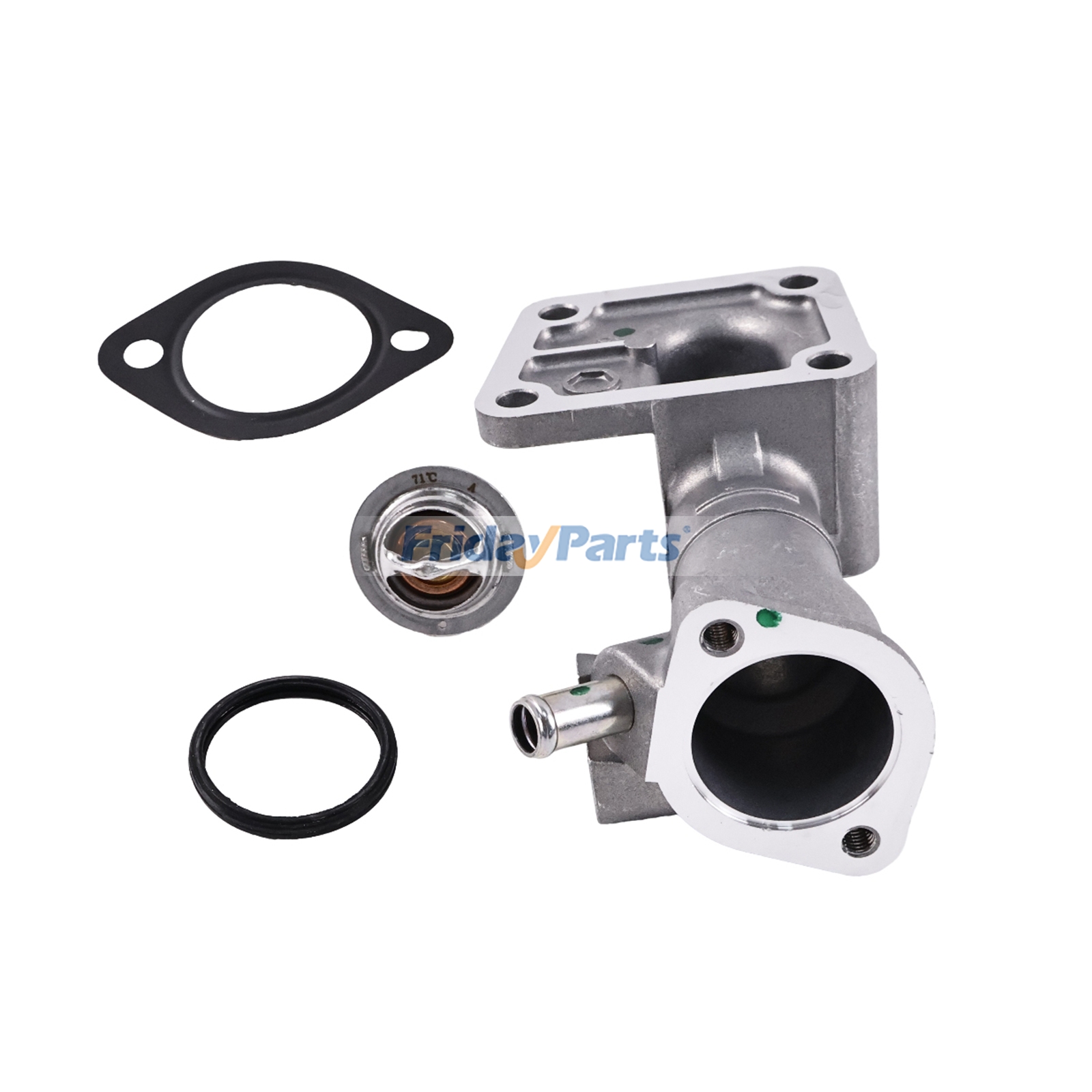 Water Flange & Thermostat With Gasket For KUBOTA Engine,Tractor