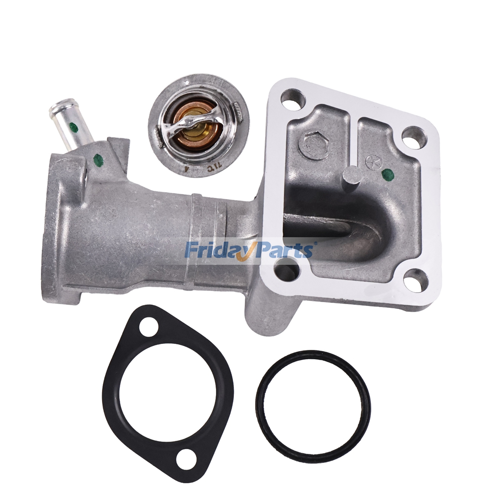 Bride d'eau et thermostat avec joint 3918235 6646743 pour chargeuse Bobcat 645 743 1600pourPour BOBCAT