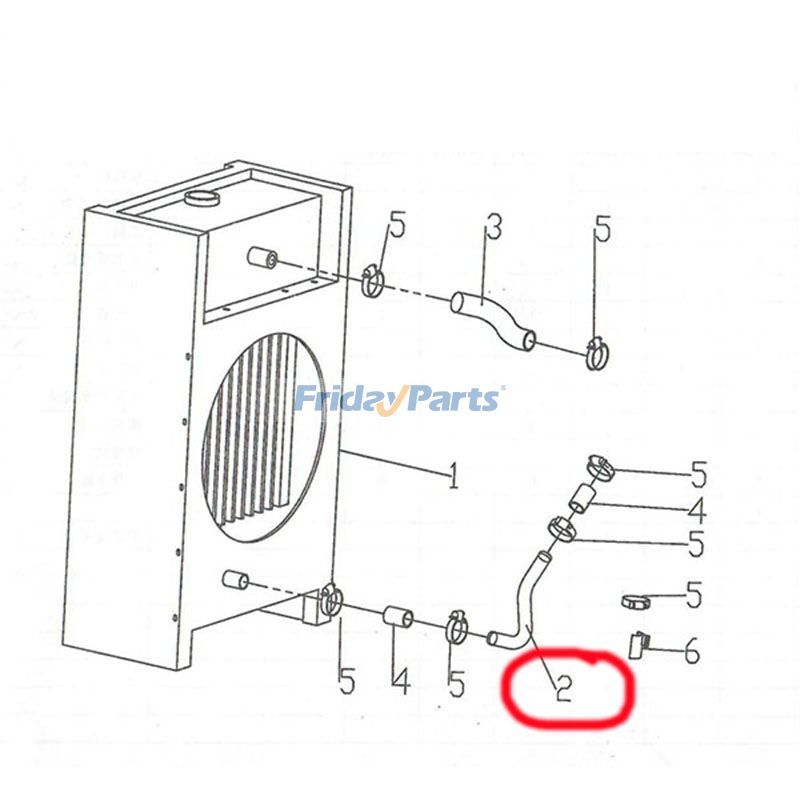 Tubo de salida de agua 13021981 para motor Weichai WP4 WP6 Para OTRA MARCA