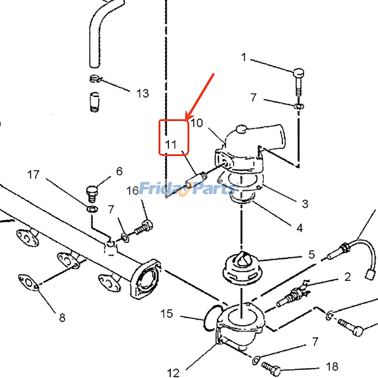 Water Pipe for Engine,Excavator,Loader