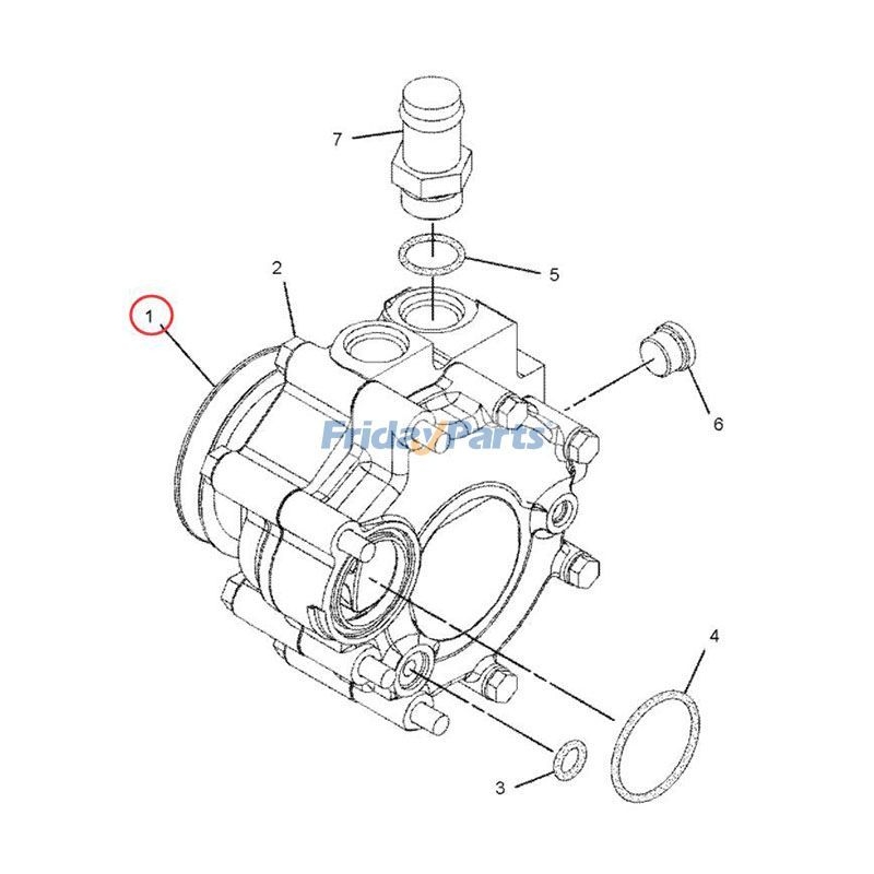 3522149 Water Pump 1268277 3522149 for Caterpillar CAT Engine 3116 3126 C7