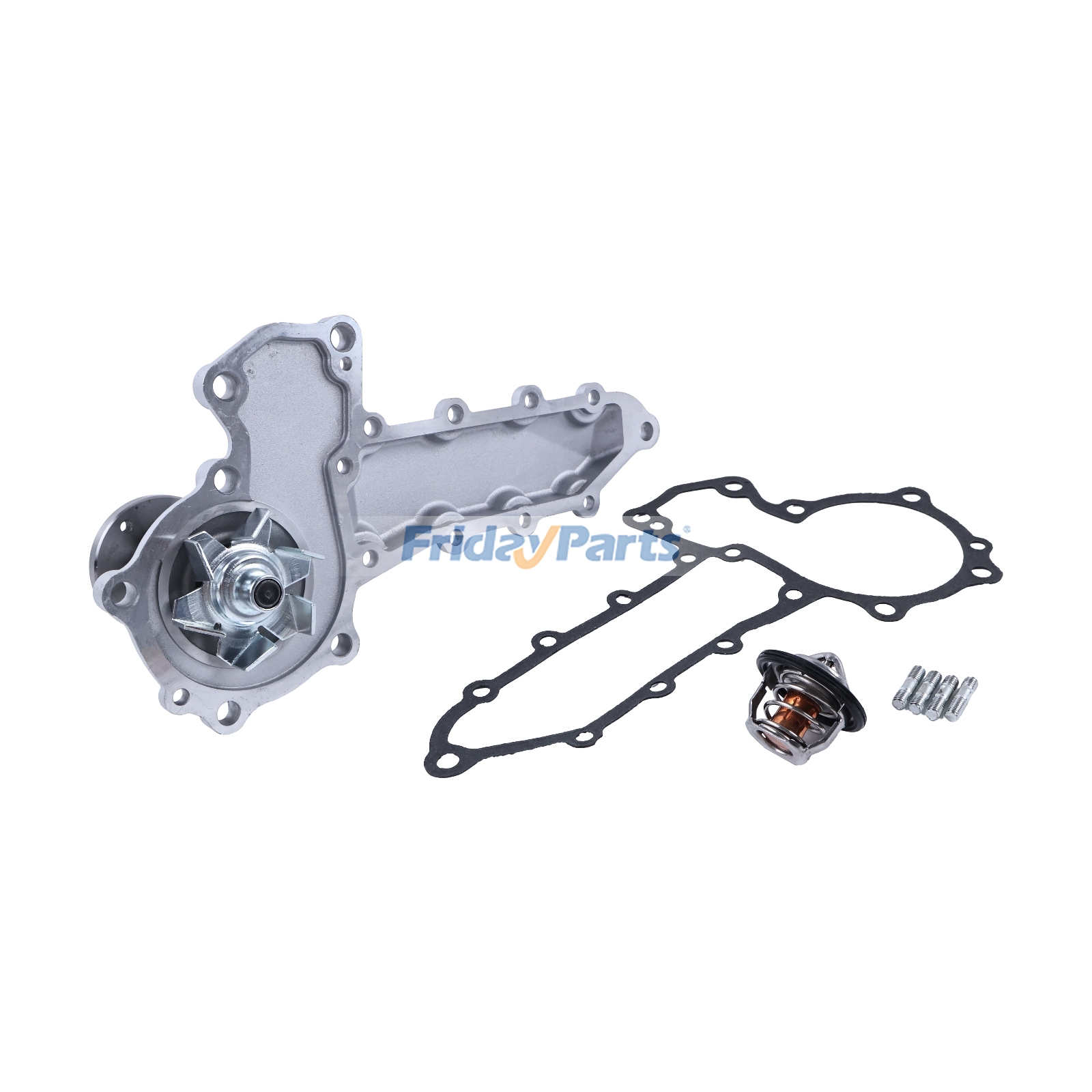 Water Pump 15221-73030 With Gasket 15766-53430 & Thermostat 15321-73010 for Kubota Engine V1502 V1902 V2203B V1202 V2203E