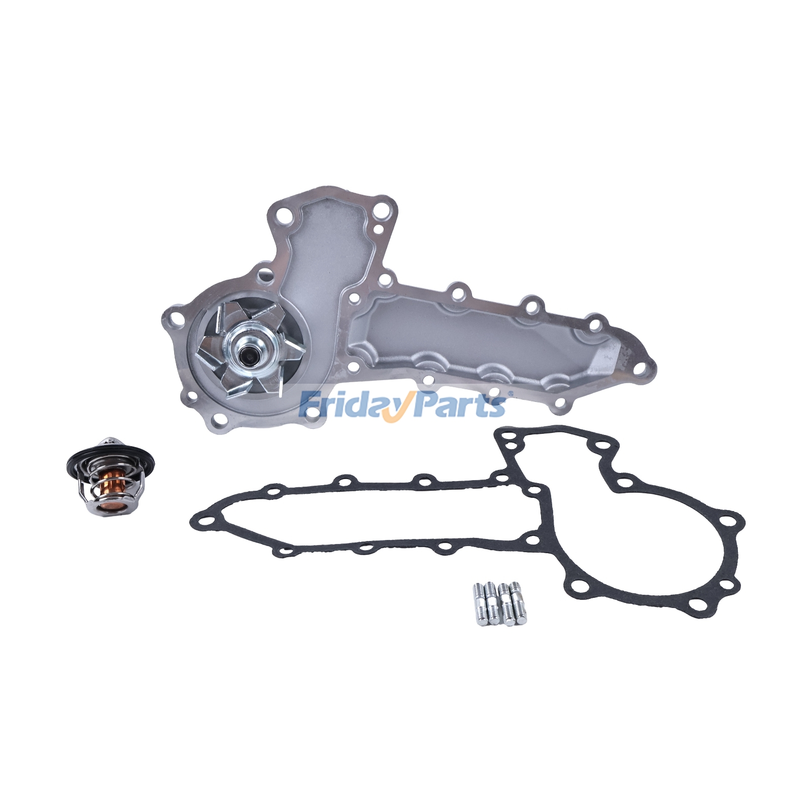 FridayParts Water Pump With Gasket & Thermostat