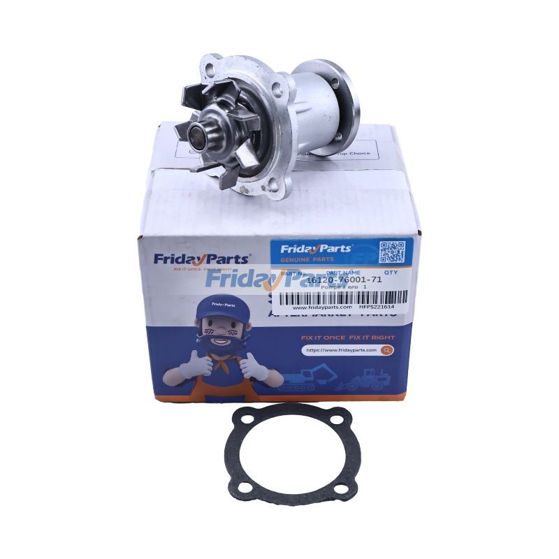 Water Pump 16120-76001-71 for Toyota Engine 3P 4P Forklift 02-2SGH10 2SGH10 02-2SGH7 2SGH7 02-3FG20 02-3FG25 02-4FG20 40-2FG9