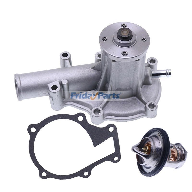 Water Pump 16251-73032 & Thermostat 1E401-73012 for Kubota Engine D1005 D1105 D1305 D905 V1305 V1505 Tractor B1700 B21 B2100 B2400