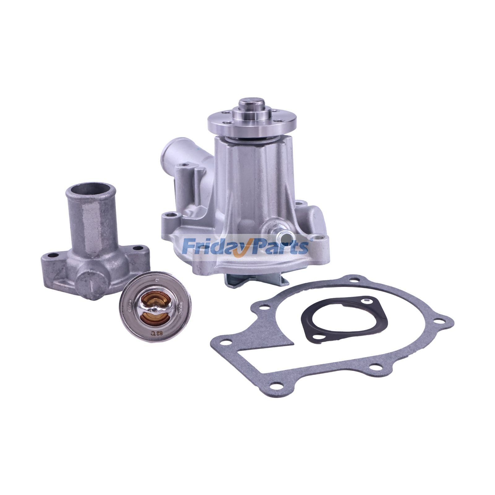 Pompe à eau et thermostat avec joint et couvercle pour Moteur,Pelle,Chargeur,Tracteur Pour KUBOTA