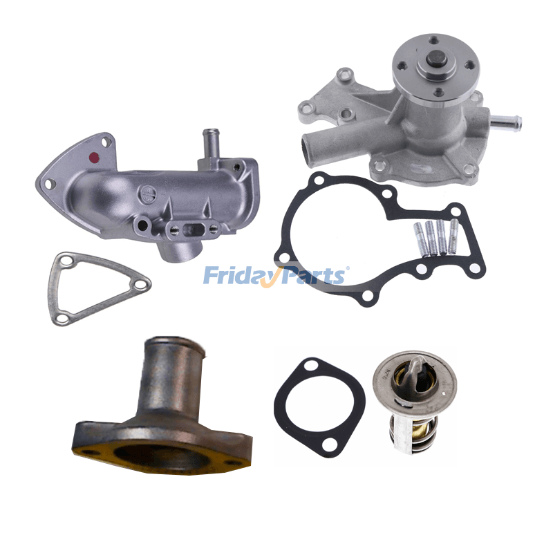 Wasserpumpe 19883-73030 & Thermostat 15531-73010 & Abdeckung 15841-73260 & Flansch 16875-72704 mit Dichtung für Kubota-Motor Z482 D722
