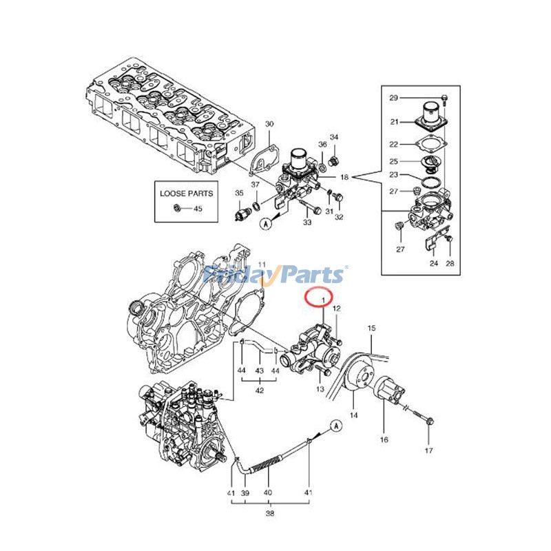 Water Pump Daewoo for Excavator