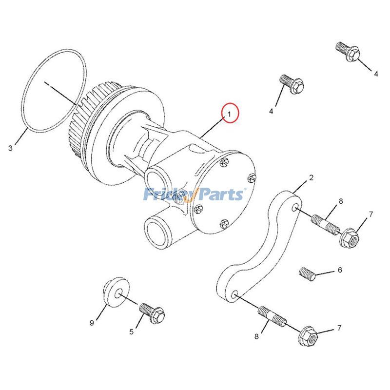 Water Pumperpillar CAT for Engine