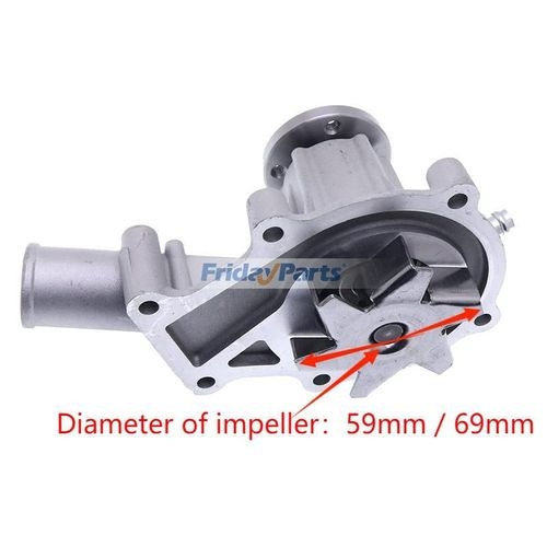 Pompe à Eau Kamoka T0014 Pour Circuit De Refroidissement Moteur - 6 Ailettes, Pour Entraînement Par Courroie Trapézoïdale