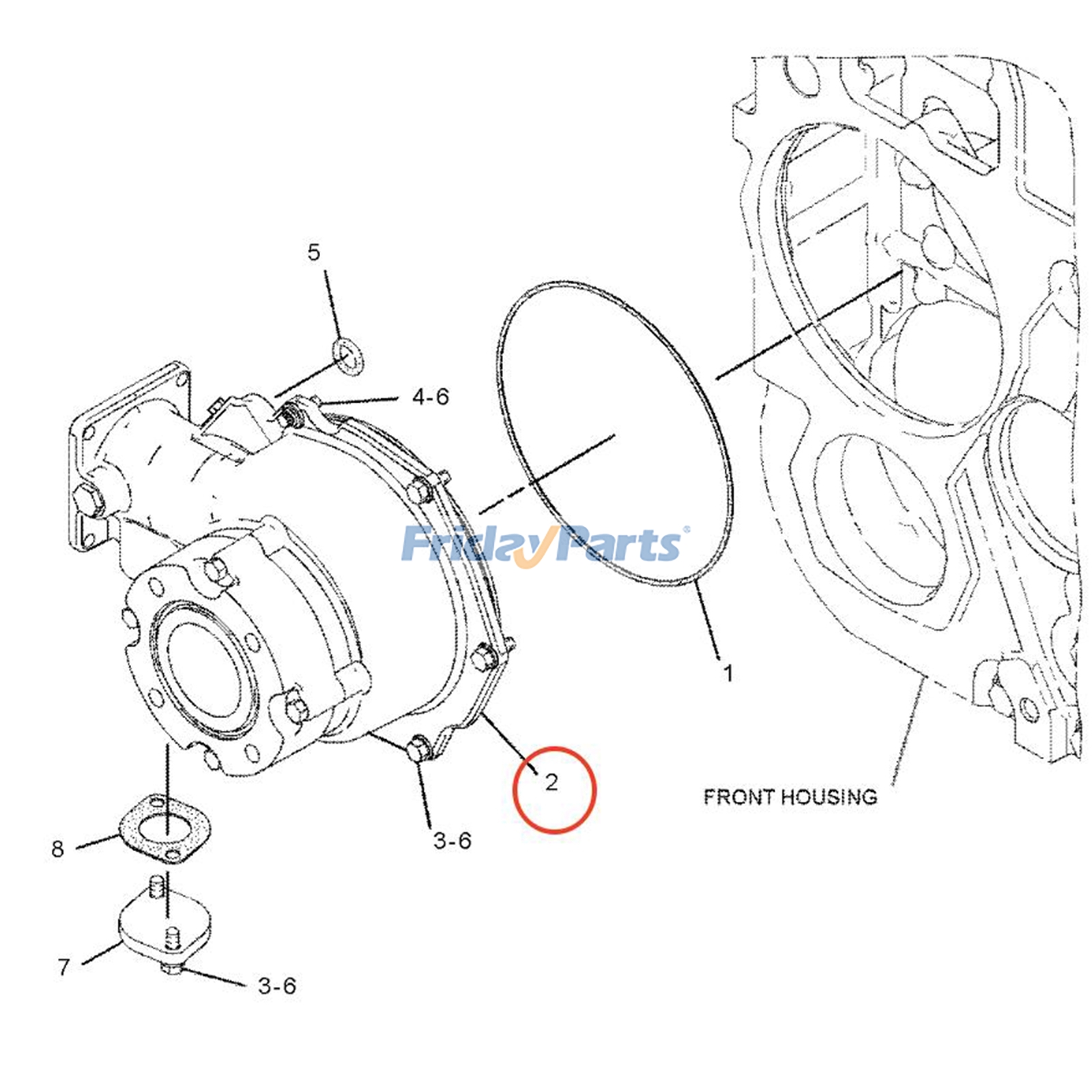 Engine,Generator Water Pump