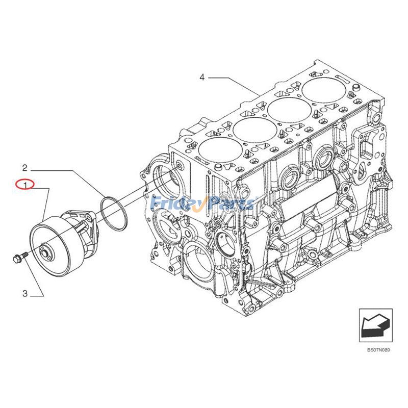 Wasserpumpefür MotorFür New Holland