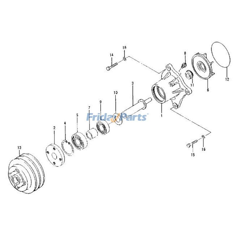 Wasserpumpe 5I-7773 für Caterpillar CAT Motor 3064 Bagger 311 312für Für CAT