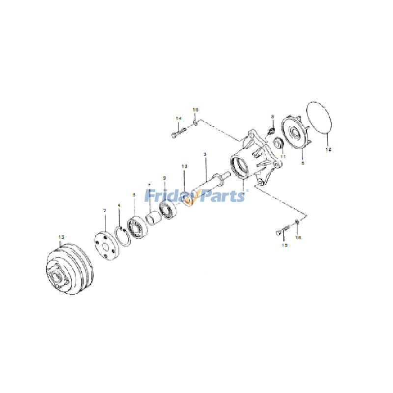 FridayParts Water Pumperpillar CAT