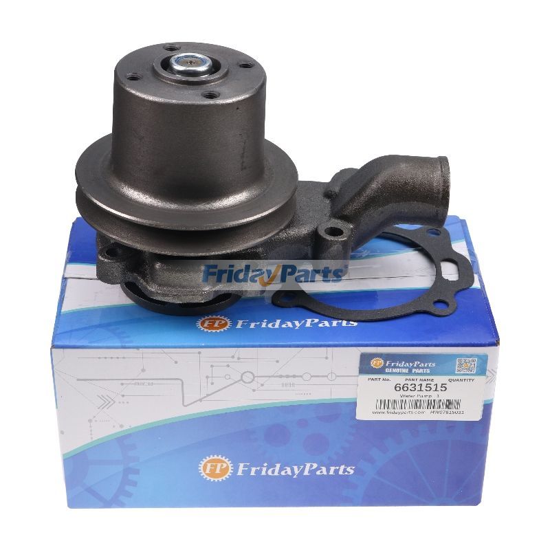 Water Pump With Pulley 6631515 for Perkins Engine 4.236 Bobcat Skid Steer Loader 943 953 970 974 2400 2410