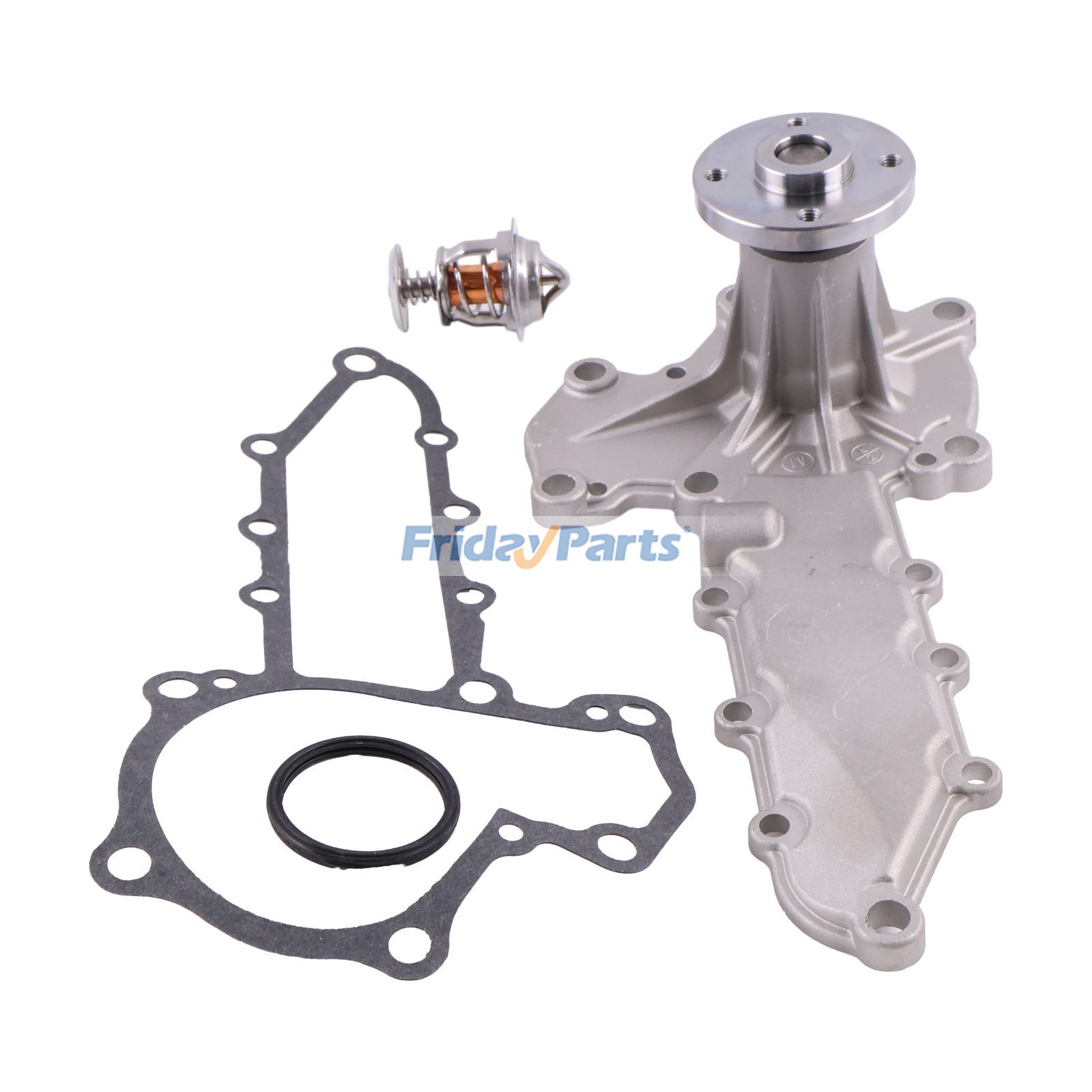 Wasserpumpe 6685105 und Thermostat 6685520 für Kubota-Motor D1703 V2203 Bobcat-Lader B300 BL370 S130 S150 S160 S175 S185 S510 S530 T110 T140für Für BOBCAT,Für KUBOTA