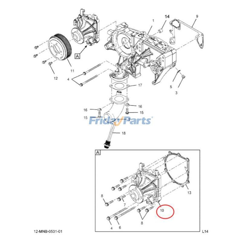  Water Pump for International Caterpillar CAT  For OTHER BRAND