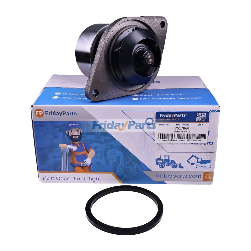 Water Pump 75178GT for Genie S-125 S-100 S-120 S-105 Cummins B3.9 4B3.9L Engine