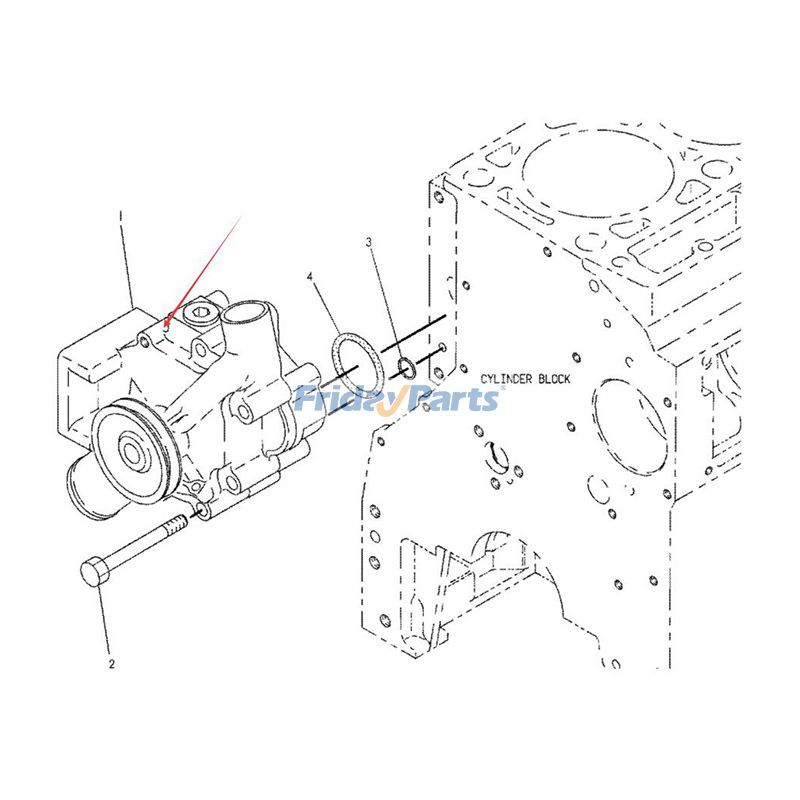 Water Pump 7E-7398 for Caterpillar CAT Engine 3114 3116 3126B C7 Loader 924F 928F 928G 938F 938G 950G 962G for less