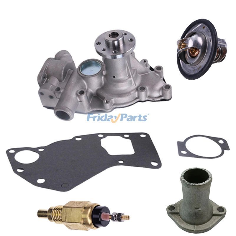 Water Pump 8981262300 With Gasket & Thermostat 8973617700 & Pipe 8971690151 & Sensor 8971256001 for Isuzu Engine 4LE1 4LE2 Hitachi Excavator ZX70-3 ZX75US-3 ZX75UR-3 ZX80LCK-3