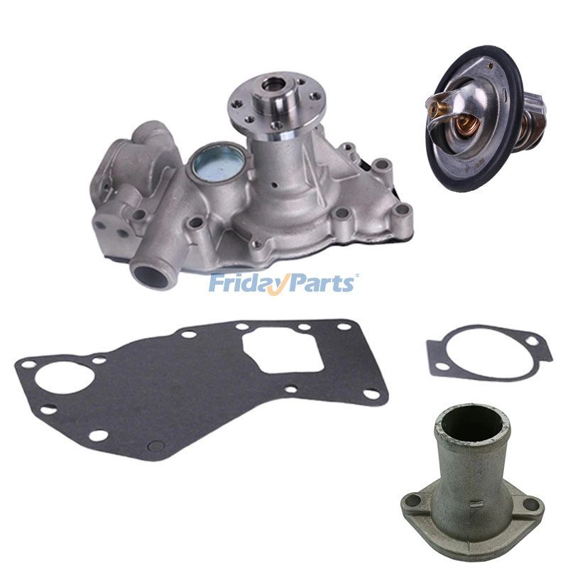 Water Pump 8981262300 With Gasket & Thermostat 8973617700 & Pipe VI8971690151 for Isuzu Engine 4LE1 4LE2 Kobelco Excavator 80CS SK80CS-2 70SR SK70SR-2