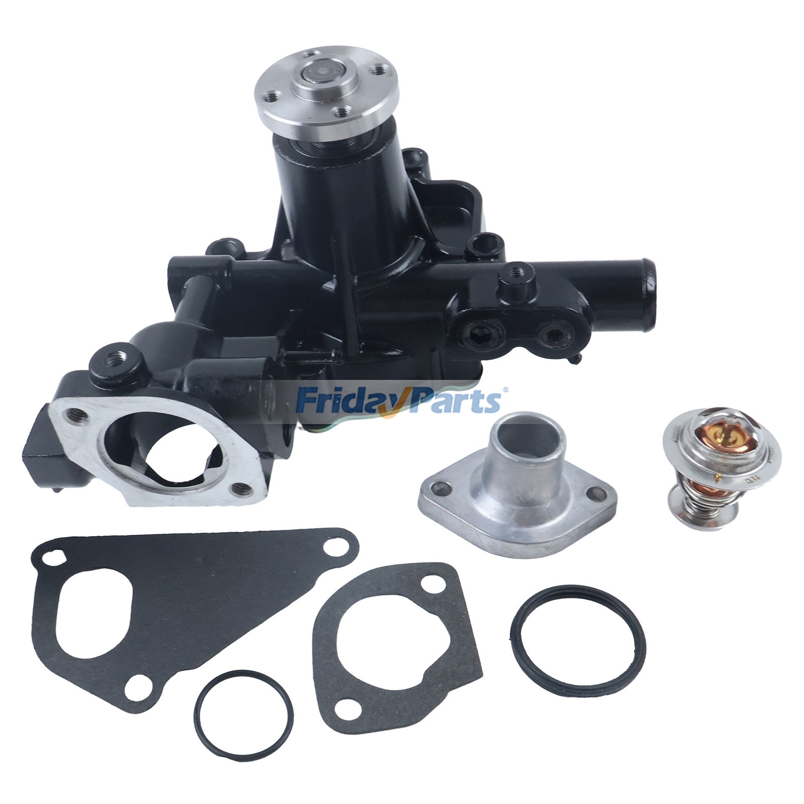 Wasserpumpe AM882090, Thermostat M811034 und Abdeckung CH15535 für John Deere Motor 3016 3013, Bagger 27D 35D 50D, Traktor 3036E 3038E, Mähwerk 3225C