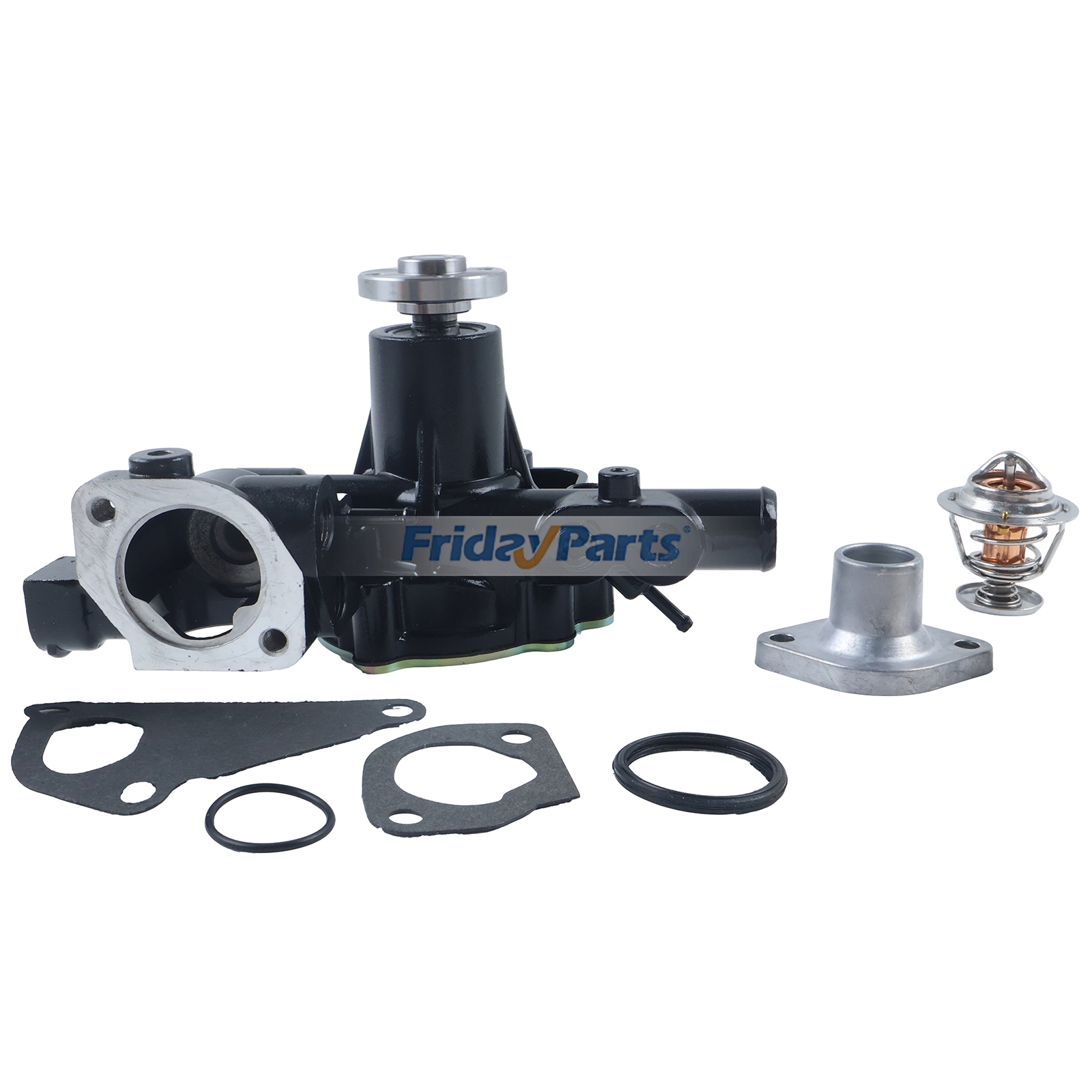 Wasserpumpe AM882090, Thermostat M811034 und Abdeckung CH15535 für John Deere Motor 3016 3013, Bagger 27D 35D 50D, Traktor 3036E 3038E, Mähwerk 3225Cfür Für HITACHI,Für JOHN DEERE