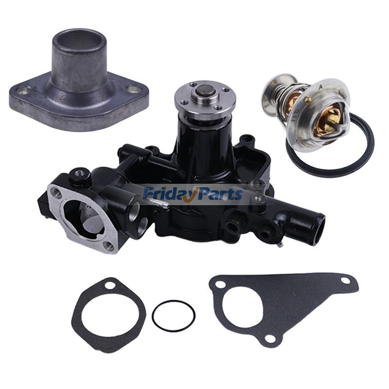 Pompe à eau AM882090 et thermostat M811034 et couvercle CH15535 pour moteur John Deere 3016 3013 excavatrice 27D 35D 50D tracteur 3036E 3038E
