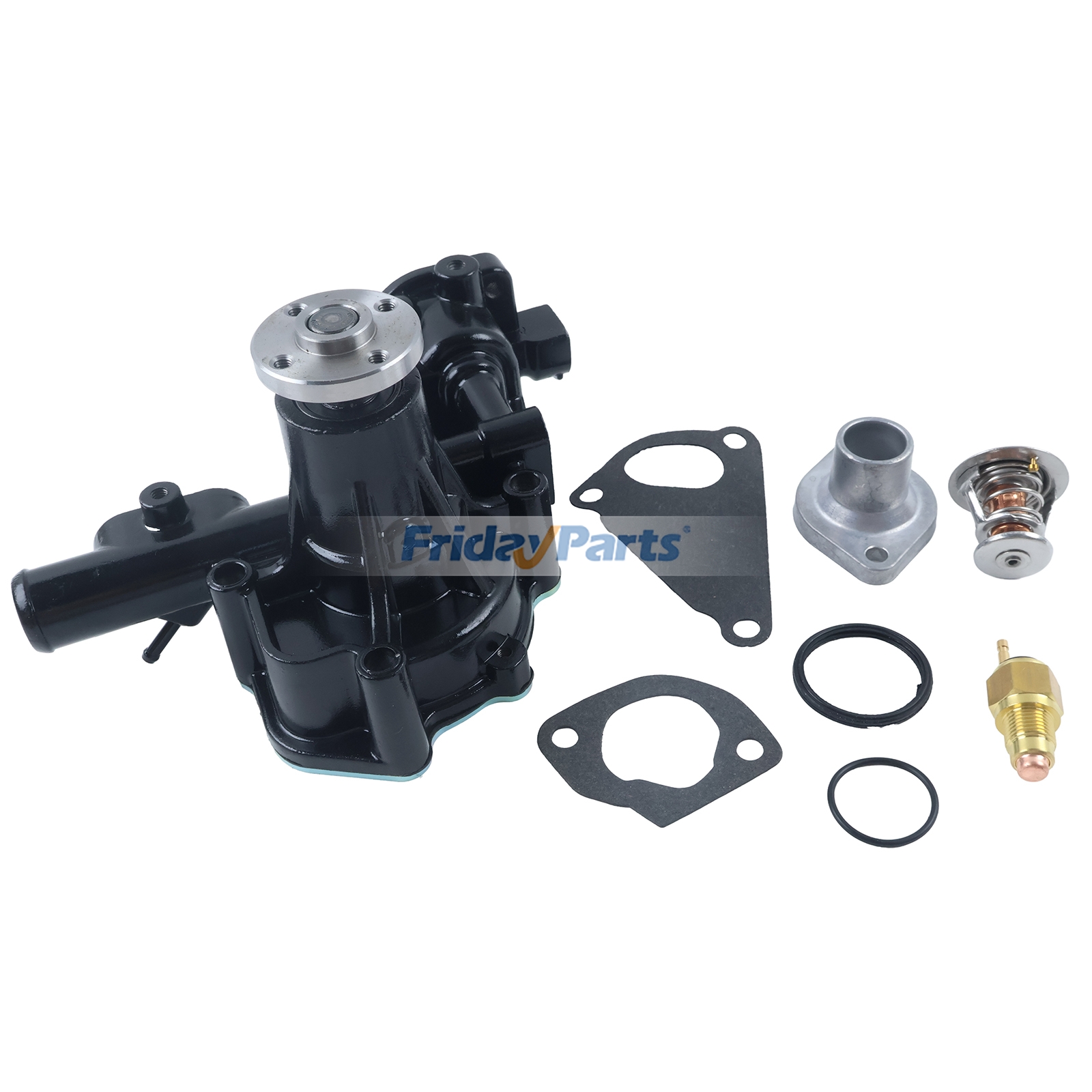 ジョンディアエンジン3016 3013掘削機27D 35D 50D用ウォーターポンプAM882090＆サーモスタットM811034＆カバーCH15535＆スイッチCH15516