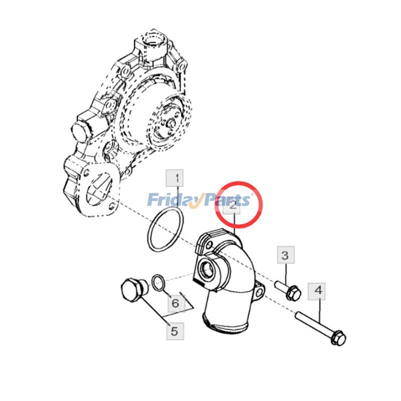  Water Pump Connection For JOHN DEERE