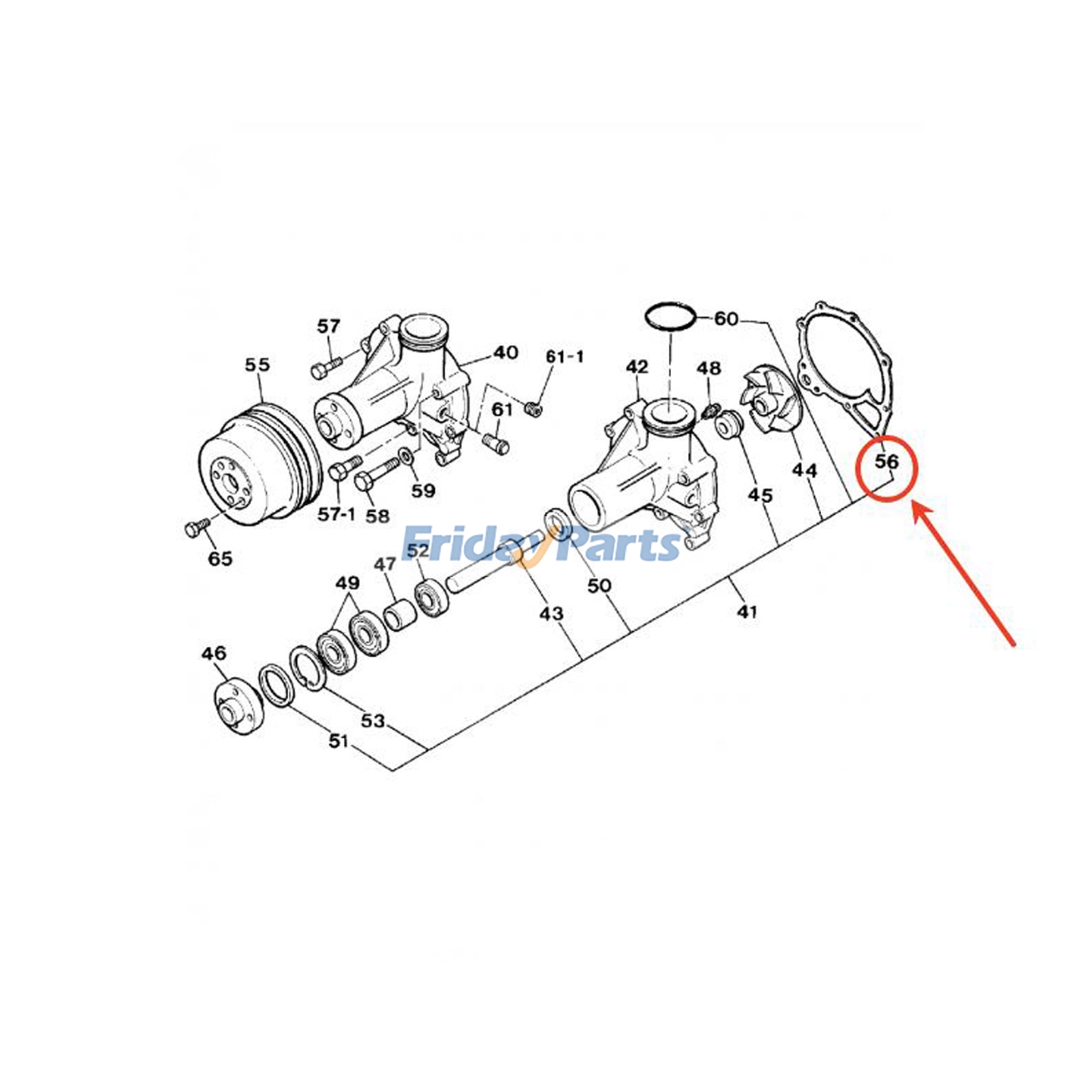 Water Pump Gasket for Engine,Excavator