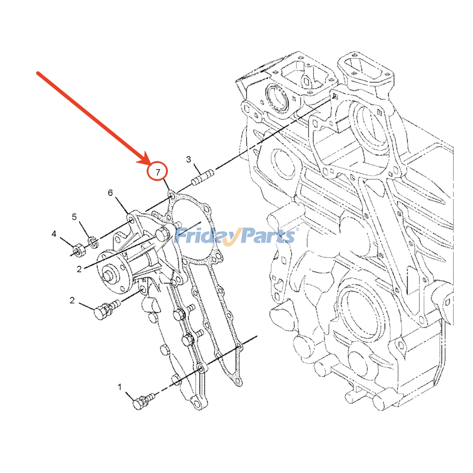 Water Pump Gasket for Engine,Excavator,Loader