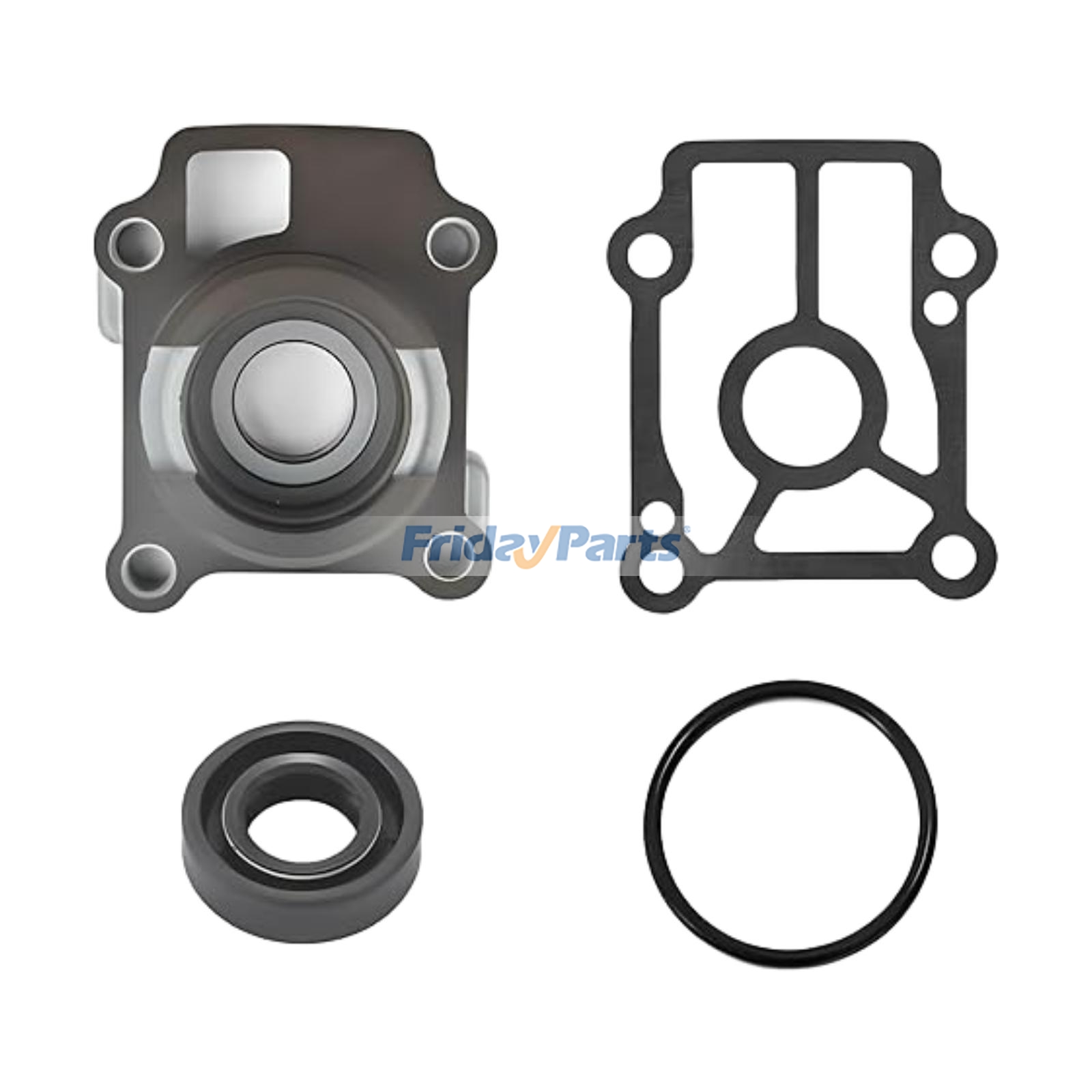 Kit de mangueiras da bomba d'água 346-65017-0 348-65029 para motor de popa Tohatsu de 2 tempos e 3 cilindros, 25 HP e 30 HP.