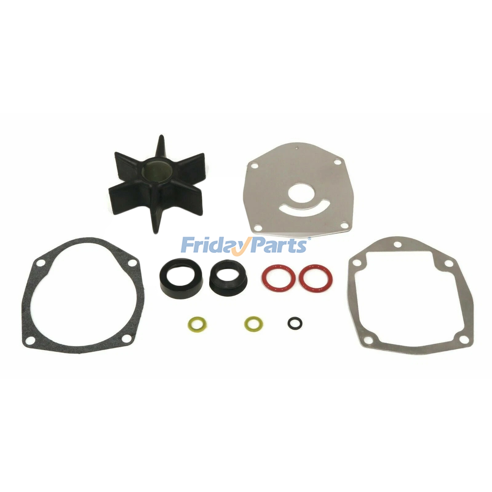 Kit de turbine de pompe à eau 46-43024A7 pour moteur hors-bord Mercury 60, 65, 70, 75, 80, 90, 100, 115 et 125 CV