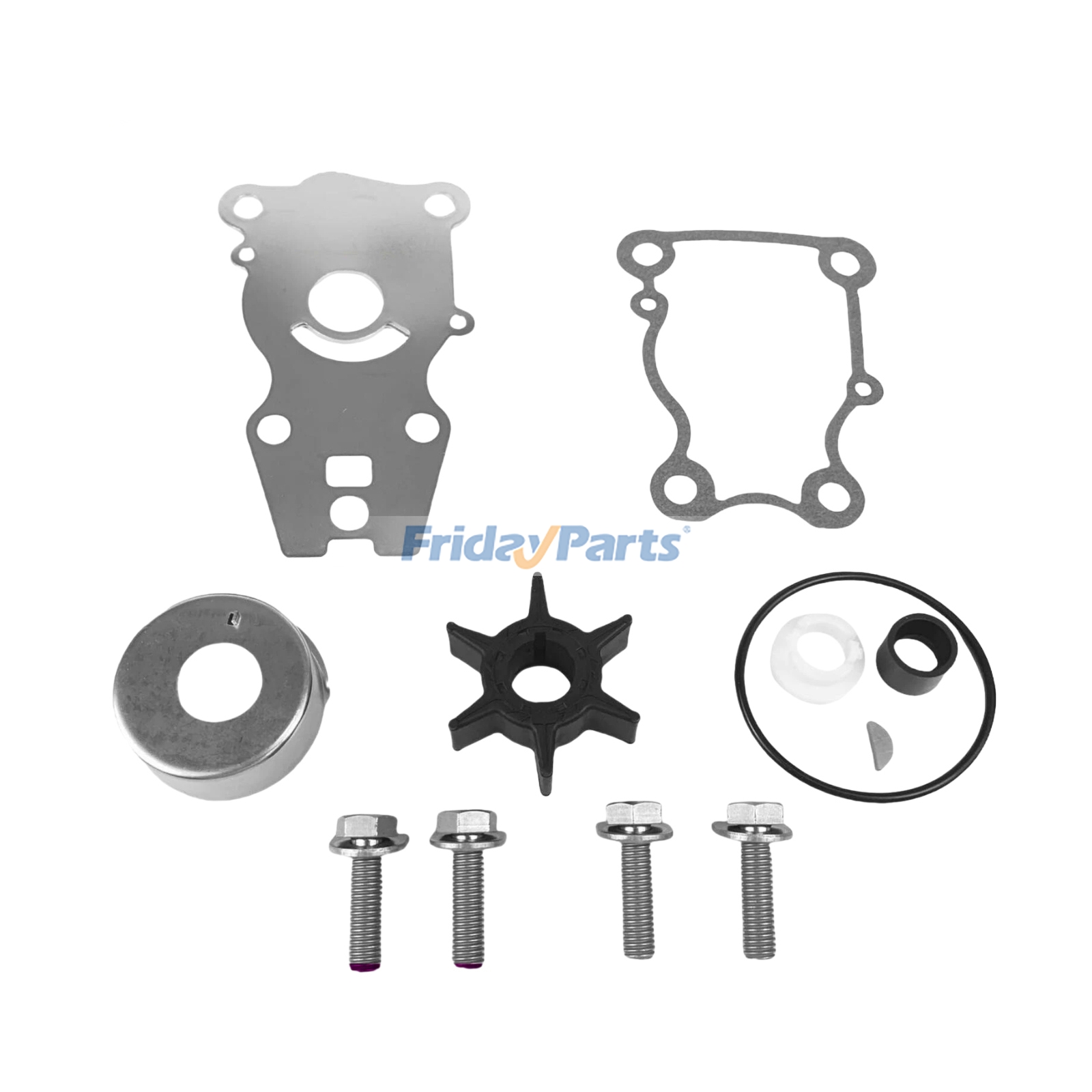 Kit de impulsor da bomba de água 66T-W0078-00 66T-W0078-01 para motor de popa Yamaha 25HP 30HP 40HP T25 F30 F40 F40B FT25B FT25F F30A