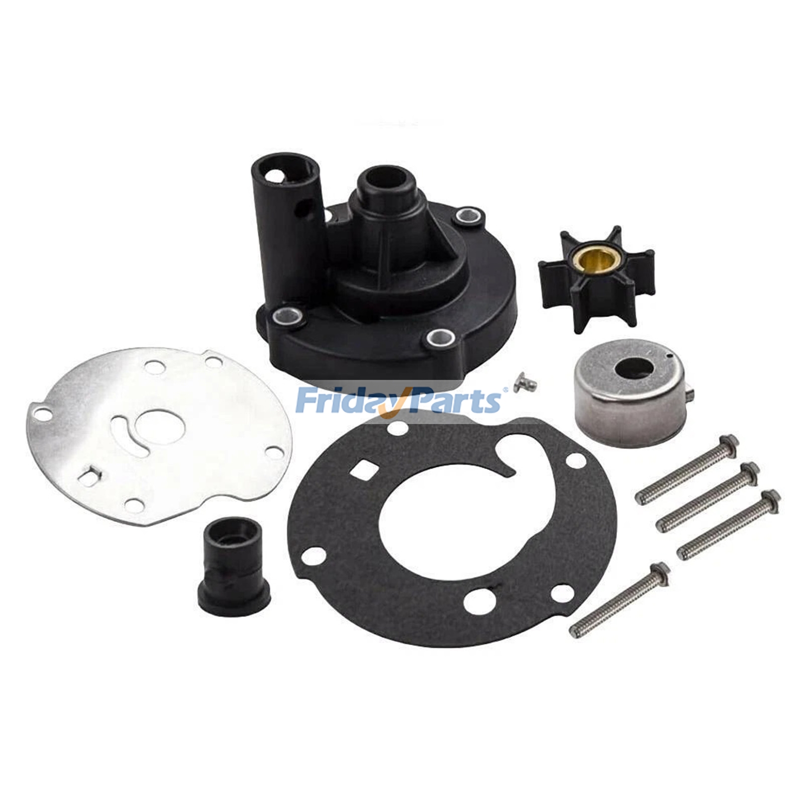 Kit de impulsor da bomba de água 763758 0778166 para motor de popa Johnson Evirude 6HP 1975-1979