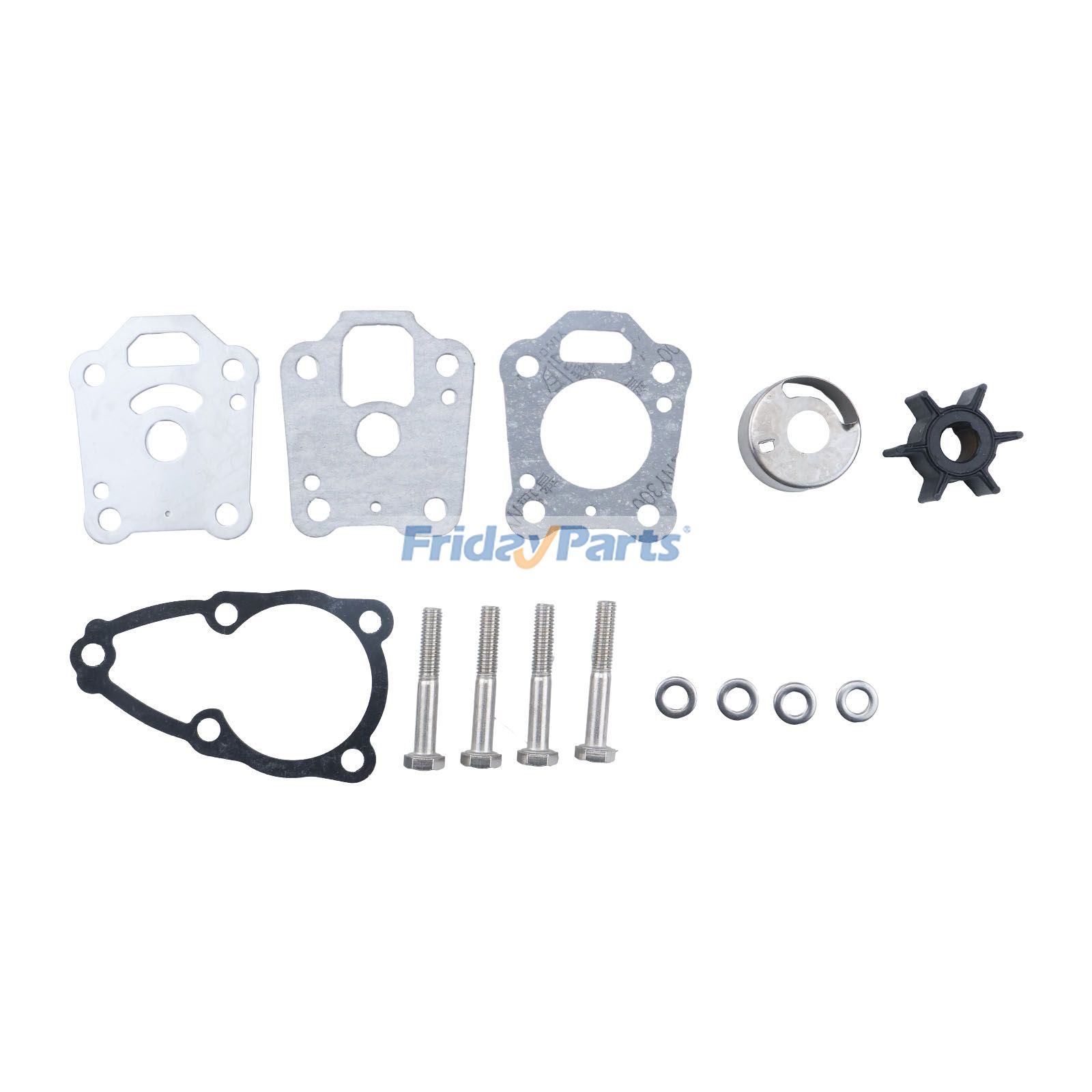 Kit de reparación de impulsor de bomba de agua 369-87322-1 para motores fueraborda Nissan Tohatsu Mercury de 4, 5 y 6 HP