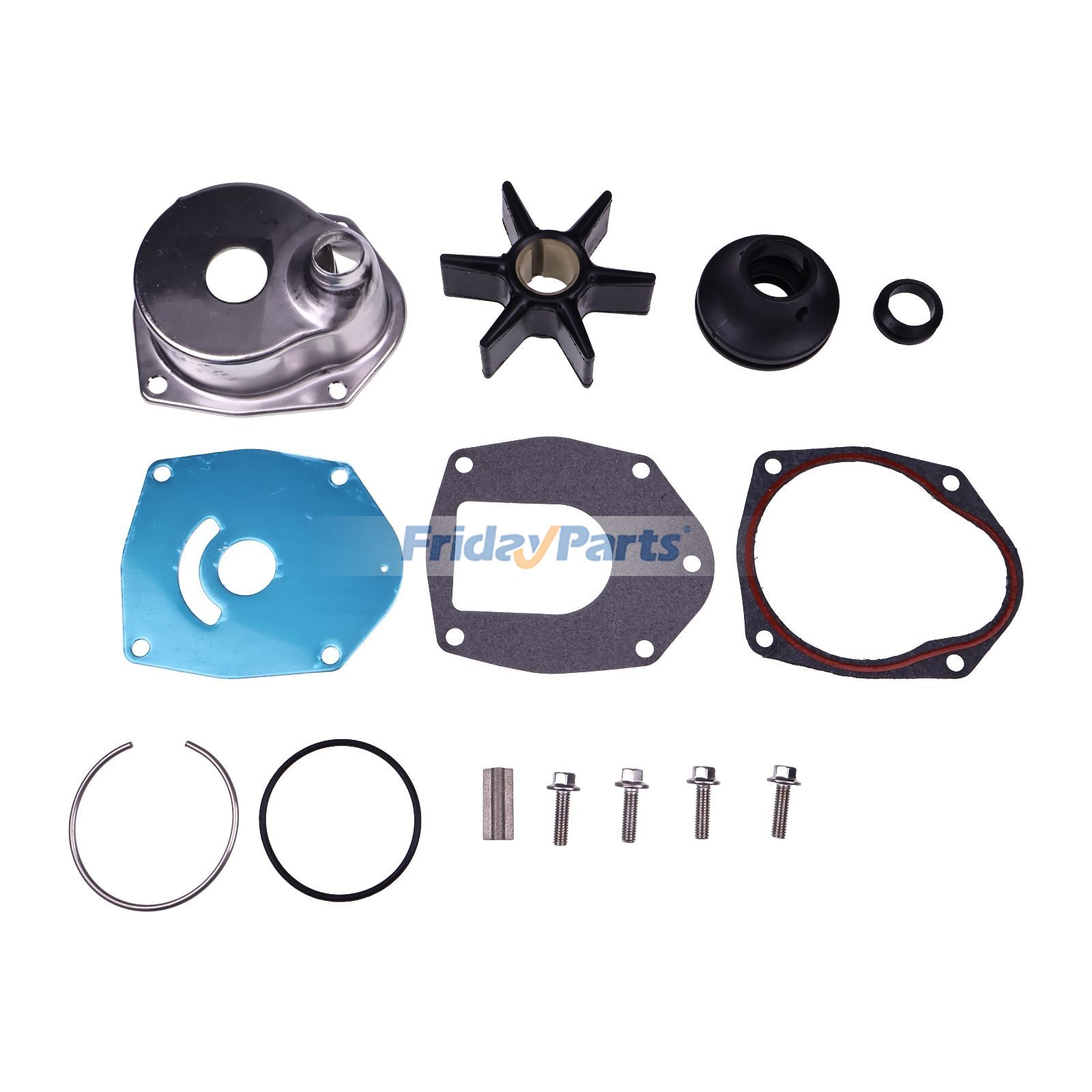 FridayParts Reparatursatz für Wasserpumpenlaufräder, Außenborder
