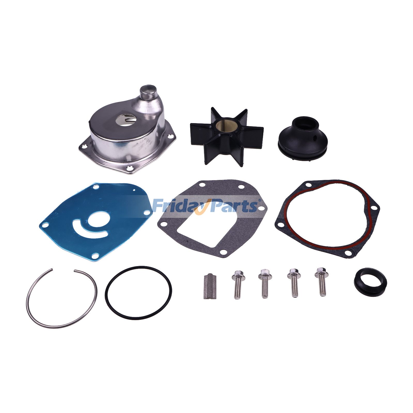 Reparatursatz für Wasserpumpenlaufrad 817275A09 für Mercury-Außenborder 300 PS, 200 PS, 225 PS, 250 PS, 175 PS, 135 PS, 150 PS