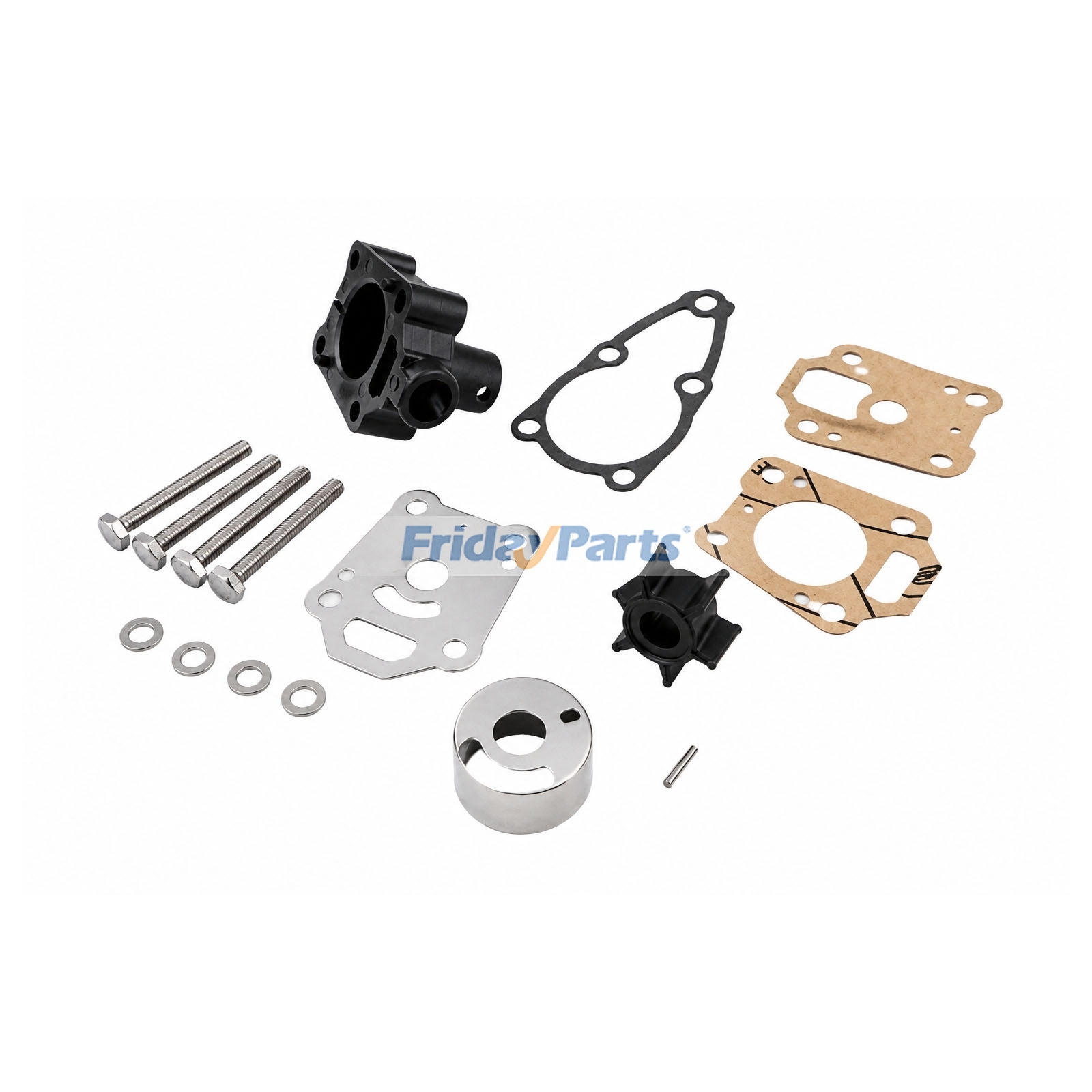 Kit de bomba de agua 369-65016-00 para motor fueraborda Tohatsu de 4HP y 5HP. de FridayParts