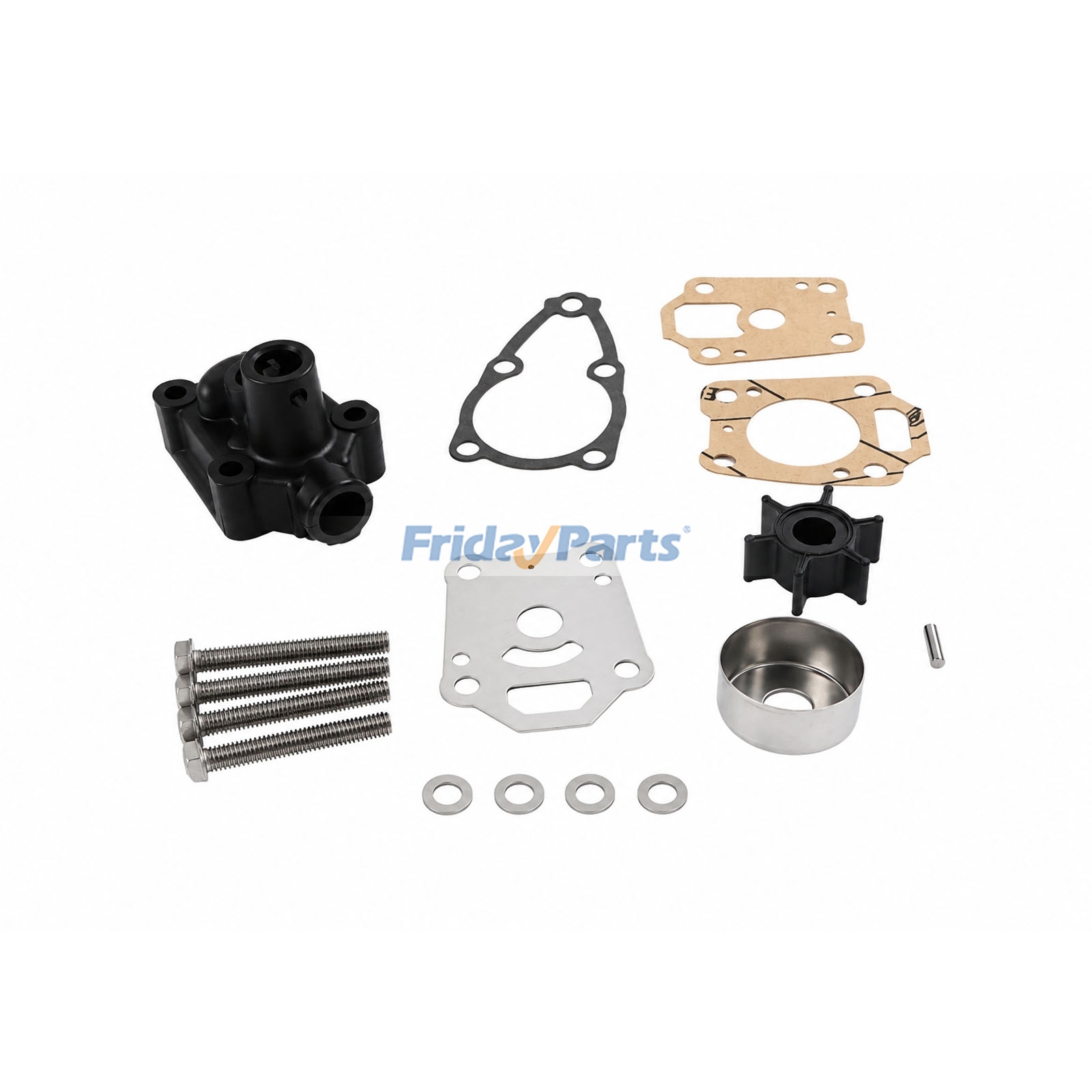 Kit de bomba de agua 369-65016-00 para motor fueraborda Tohatsu de 4HP y 5HP. Para Yamaha
