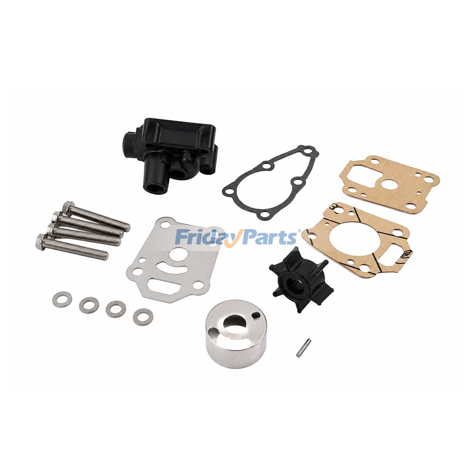 Kit de bomba de agua 369-65016-00 para motor fueraborda Tohatsu de 4HP y 5HP.