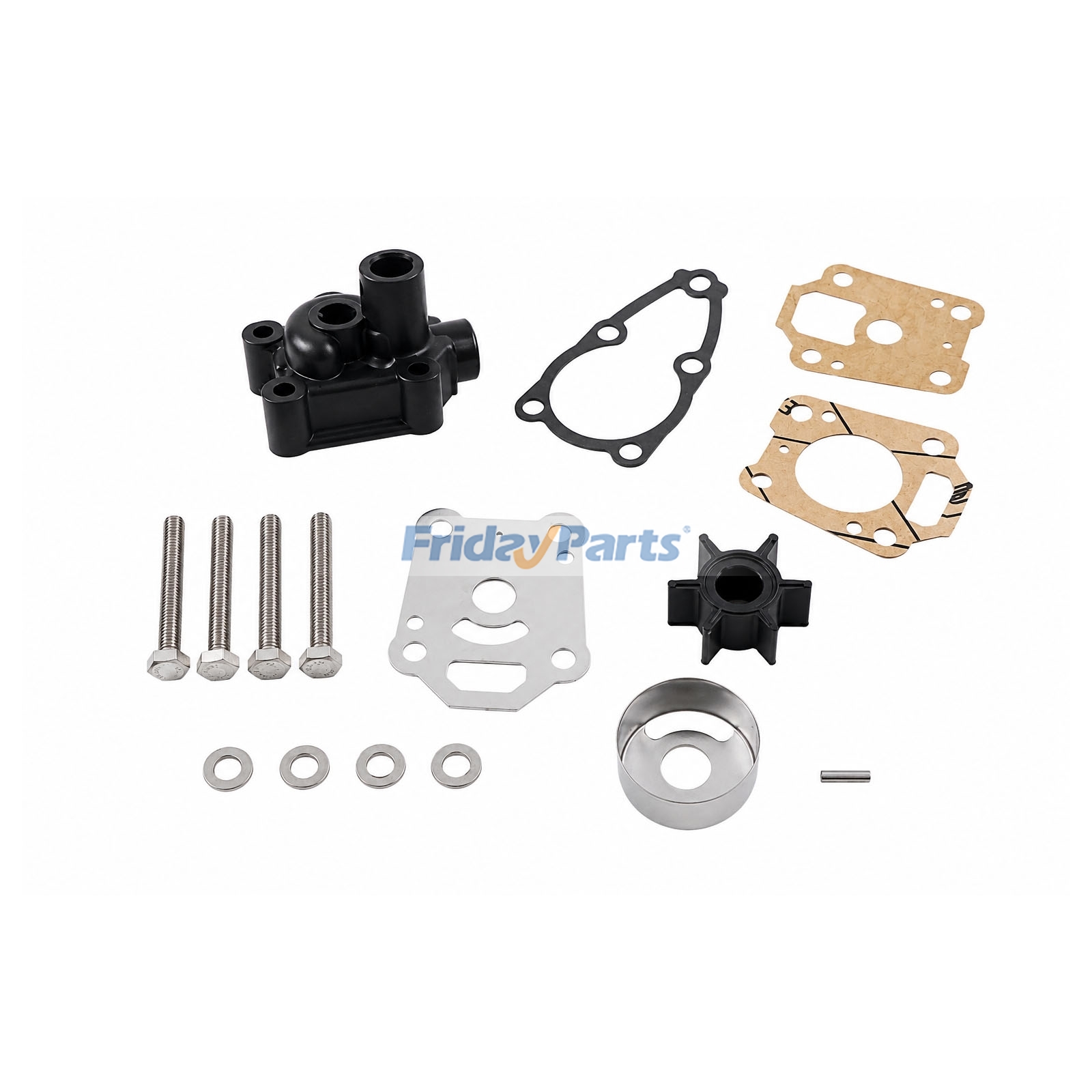 Kit de bomba de agua 369-65016-00 para motor fueraborda Tohatsu de 4HP y 5HP. para Motor