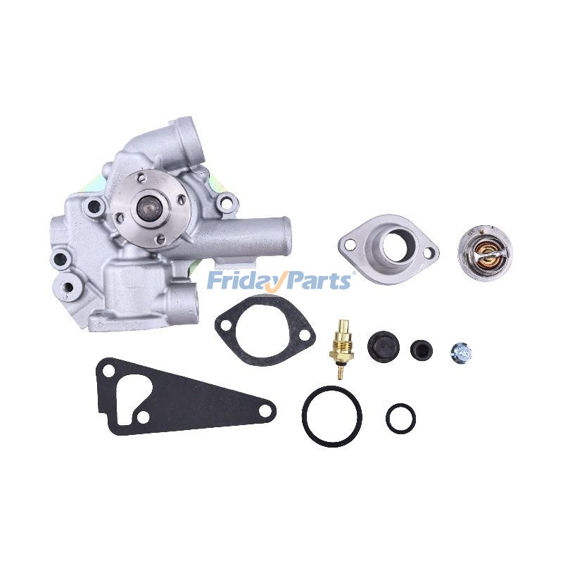 FridayParts Wasserpumpe & Thermostat & Sensor & Abdeckung für Yanmar John Deere