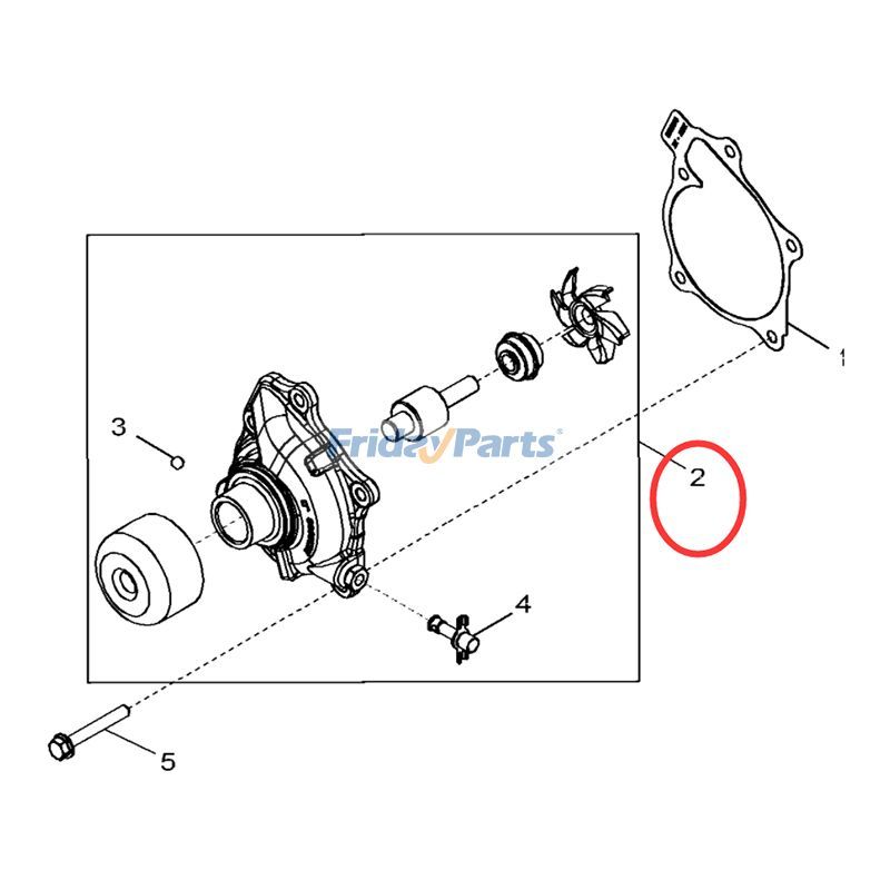 Bomba de agua RE507604 RE545572 para John Deere 315 317 318D 319D 320D 323D CT322 325 326D 328 328D 329D 332 332D 333D 5065M 5075M 5085M 5095M 5225 5325 5325N 304J 324J 244J para Motor,Pala cargadora,Tractor Para JOHN DEERE FridayParts