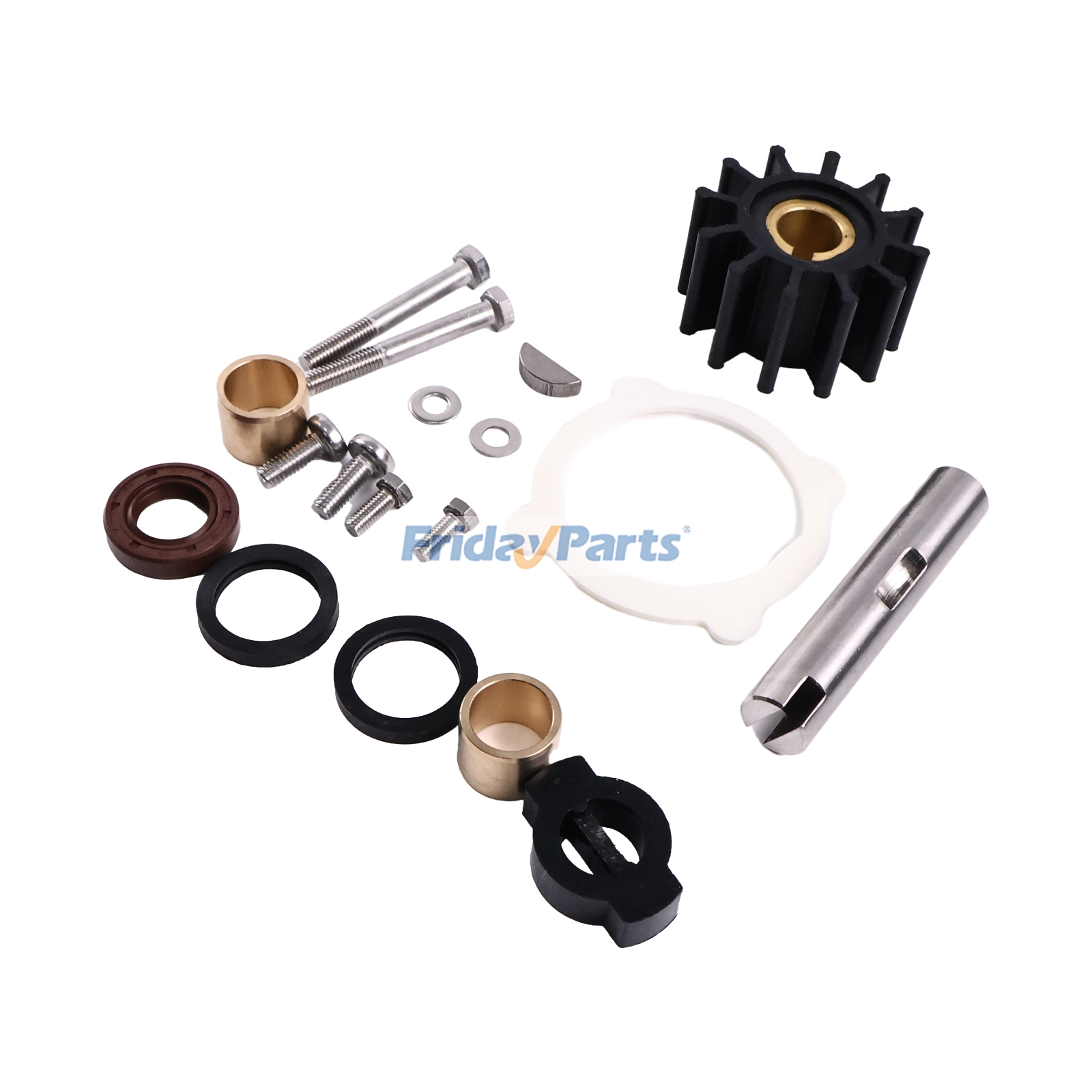 Water Pump Repair Kit with Impeller 875574 21951437 for Volvo Penta Engine AQ120B AQ125B AQ131A AQ145A AQ145B AQ151B