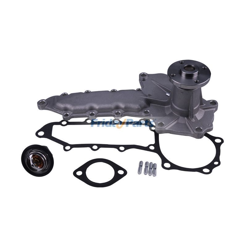 Water Pump & Thermostat with Gasket 15521-73035 16221-73270 19434-73014 for Kubota Engine V2203 Excavator KX121-2 KX161-2