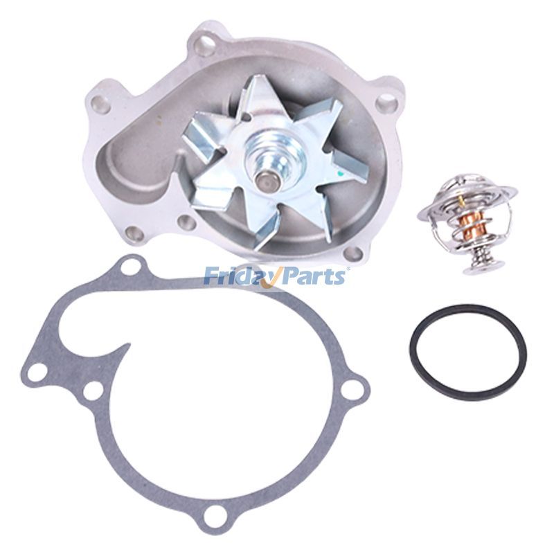 Water Pump With Gasket & Thermostat V3800 for Engine,Excavator,Tractor