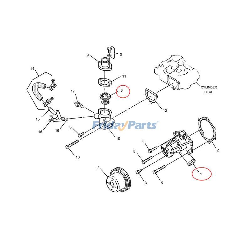 Teile für Motor,Bagger