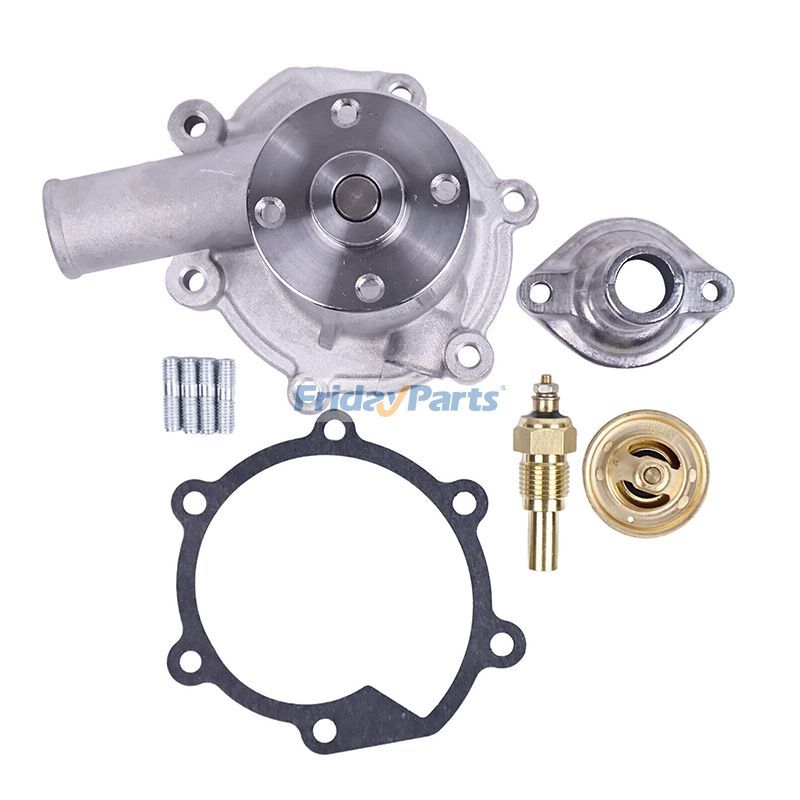 Wasserpumpe mit Dichtung & Thermostat & Sensor & Abdeckung für Mitsubishi Caterpillar CATfür Motor,Bagger